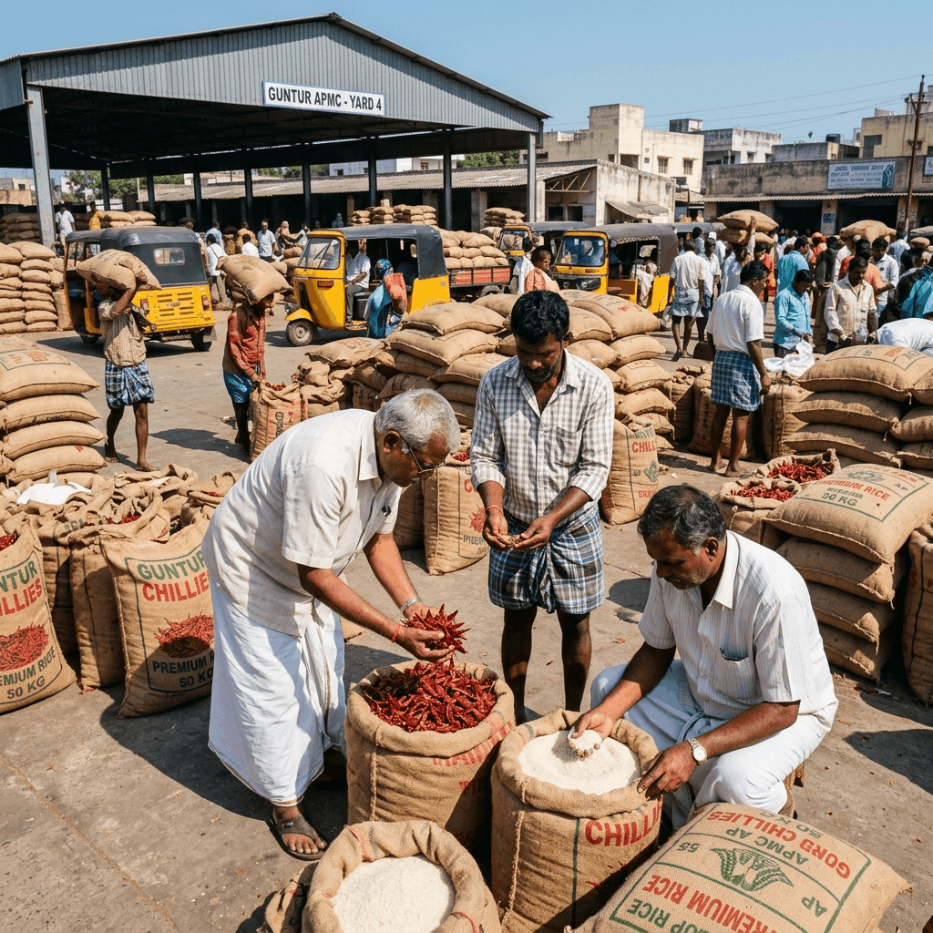APMC Andhra Pradesh Market Guide: Paddy, Chillies & Organic Crop Auctions