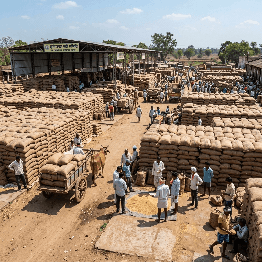 APMC Chhattisgarh Market Guide: Paddy, Linseed & Organic Crop Auctions