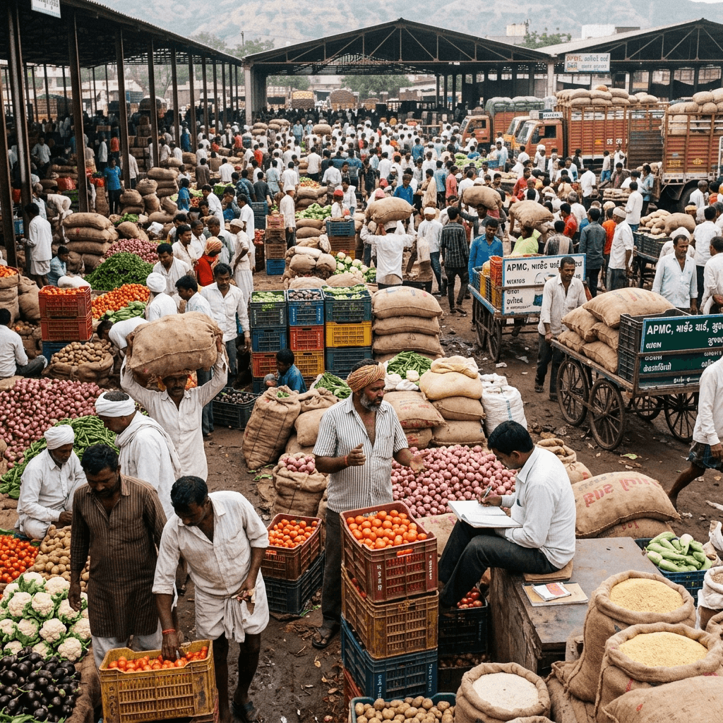APMC Gujarat Market Guide: Sales Process, Crop Prices & Organic Mandi Trade