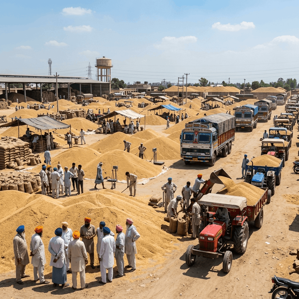 APMC Punjab Market Guide: Wheat, Paddy & Organic Mandi Trade