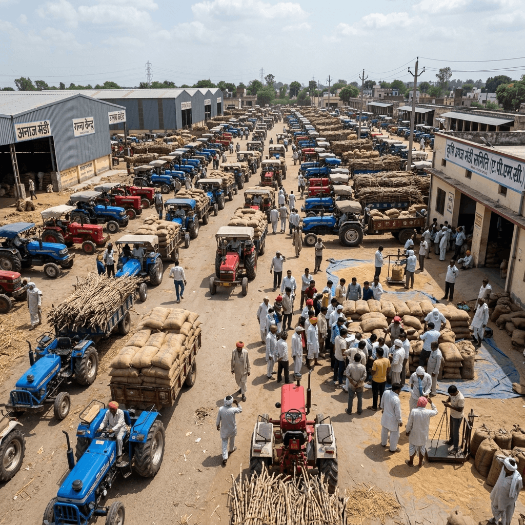 APMC Uttar Pradesh Market Guide: Wheat, Sugarcane & Organic Mandi Trade