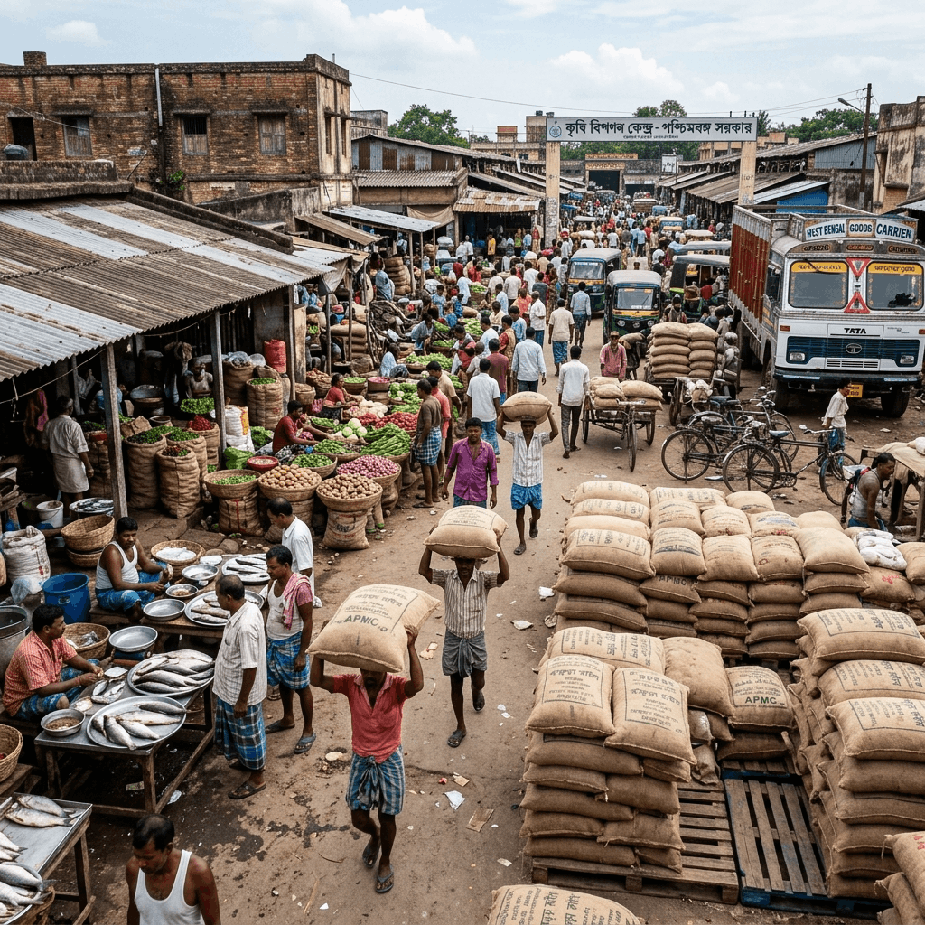APMC West Bengal Market Guide: Paddy, Potato & Organic Spice Auctions