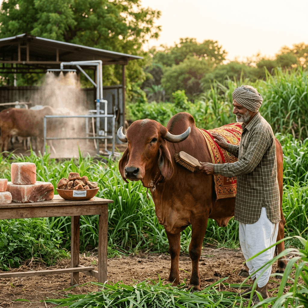 Complete Cow Care: Benefits of Cow Brush, Water Showers, Rock Salt & Jaggery