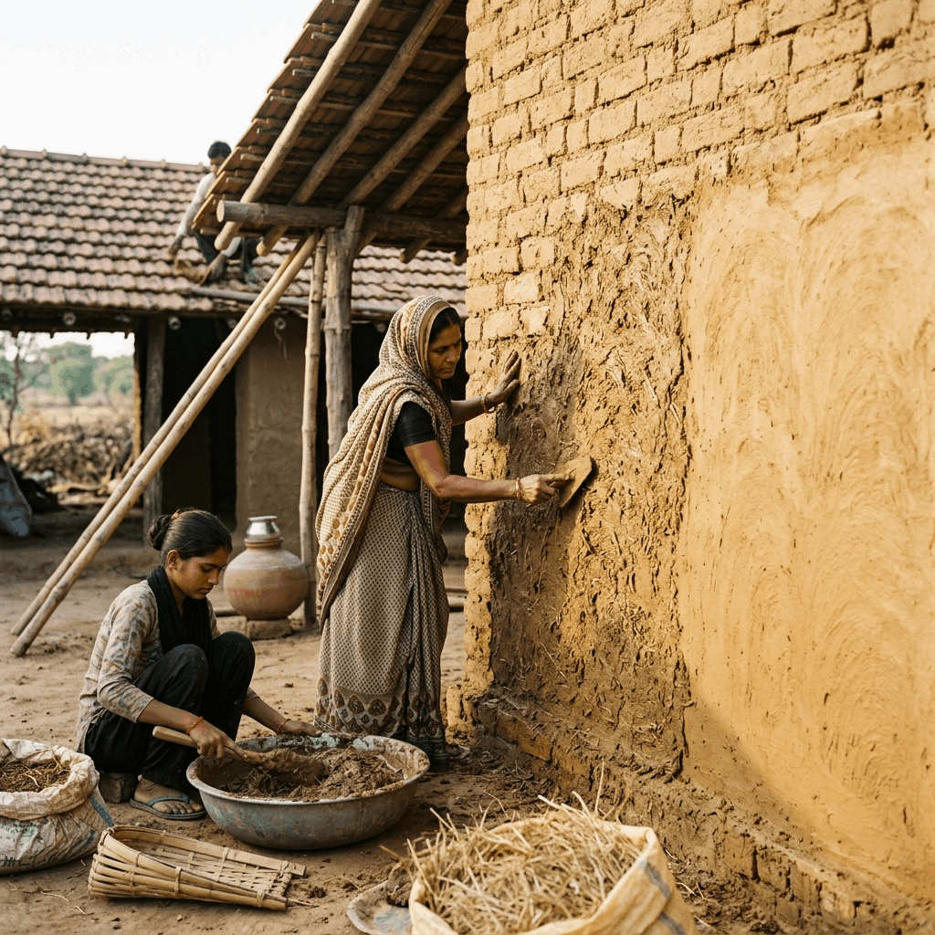 How to Make Natural Glue from Cow Dung? Use in Construction