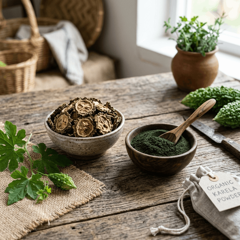 Dried Karela Peel Powder: Organic Nematode Control & Soil Health