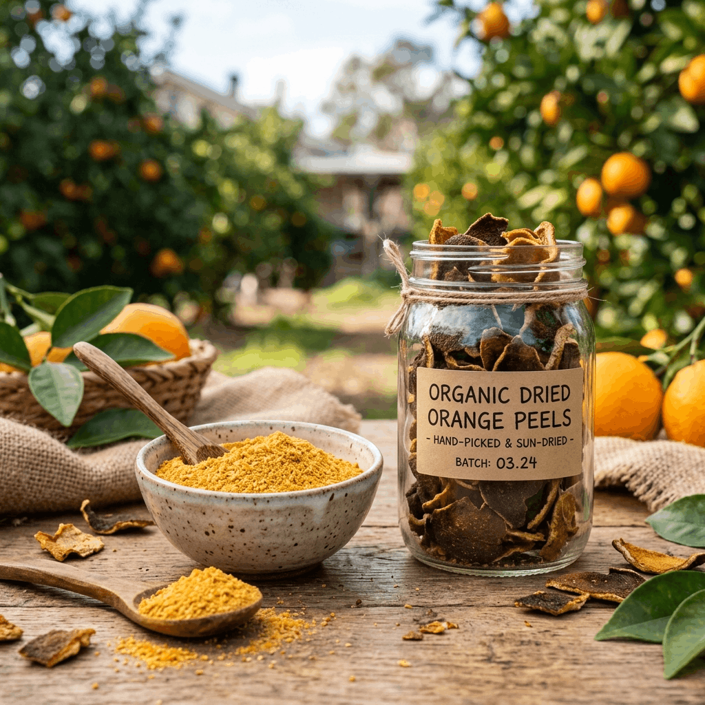 Dried Orange Peel Powder in Organic Agriculture: Soil Health & Natural Pest Repellent