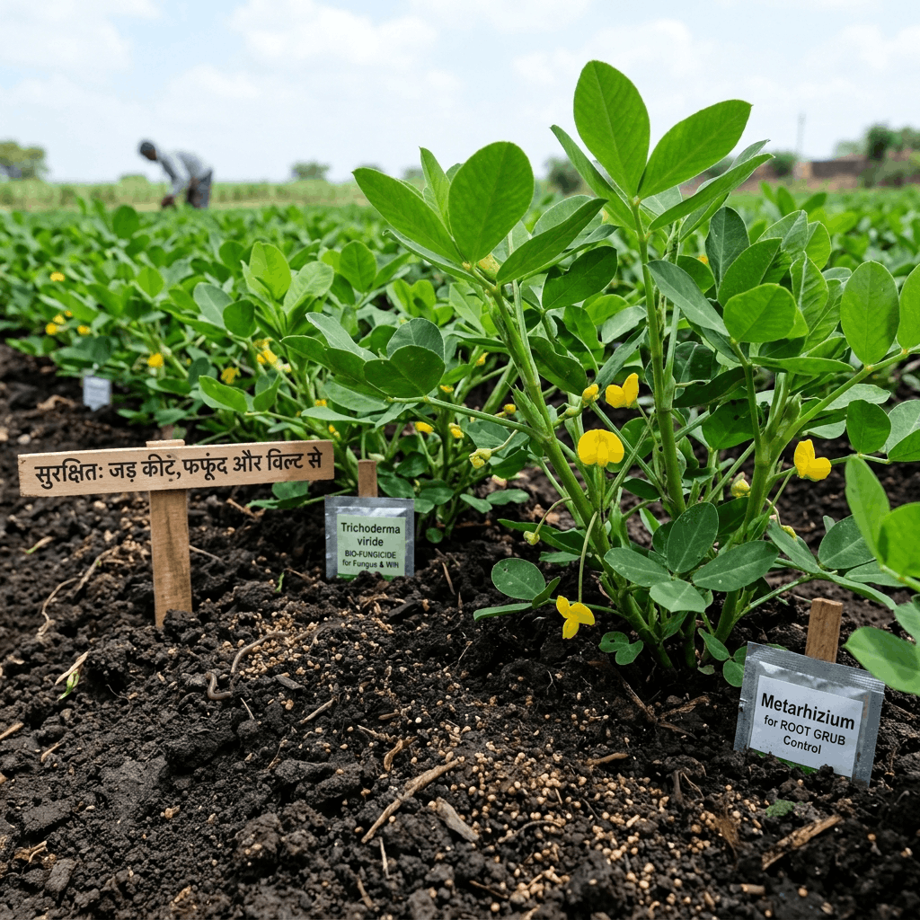 Permanent Organic Solution for Groundnut Root Grub, Fungus, and Wilt | Mitti Gold
