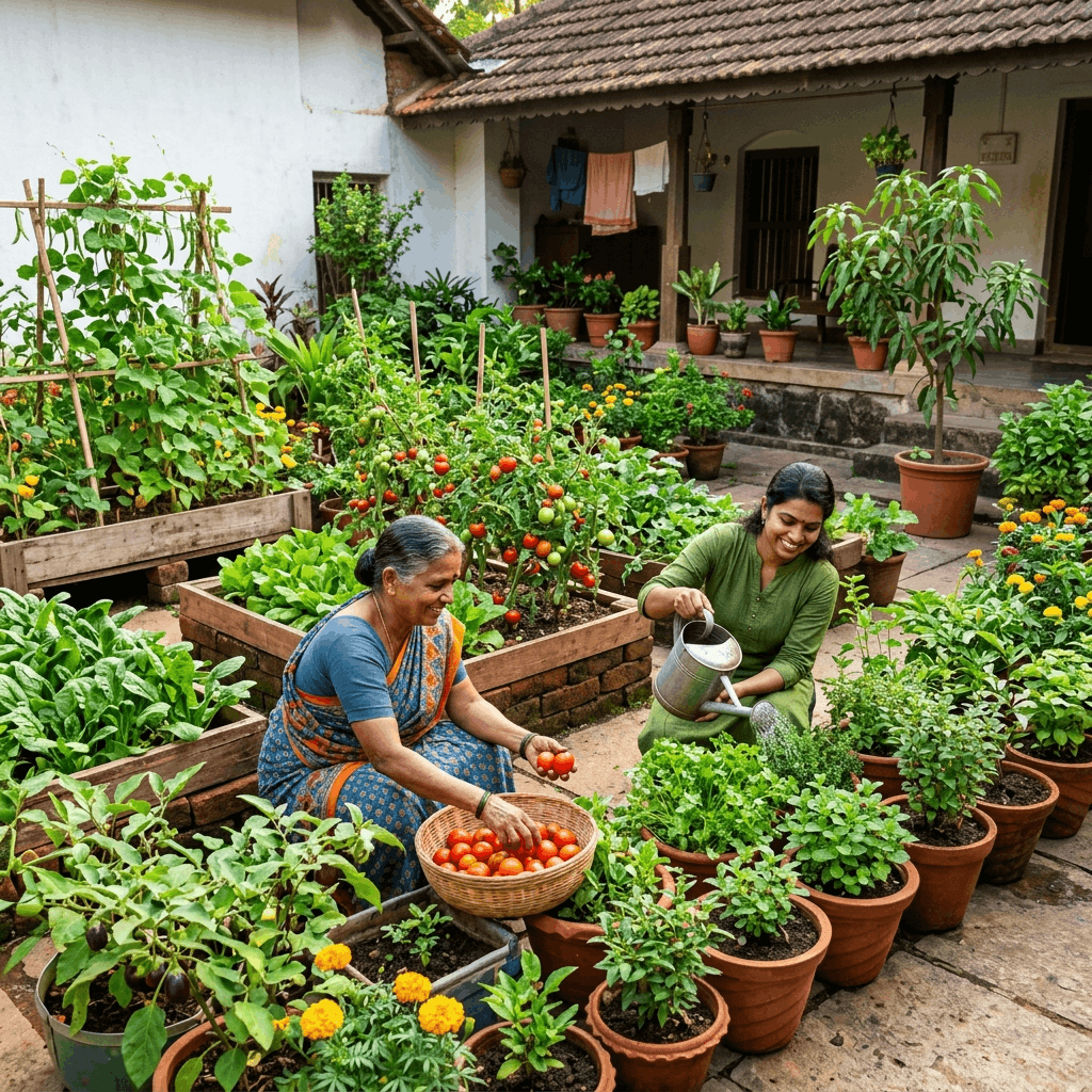 Detailed Guidelines for a Home Kitchen Garden & Its Benefits