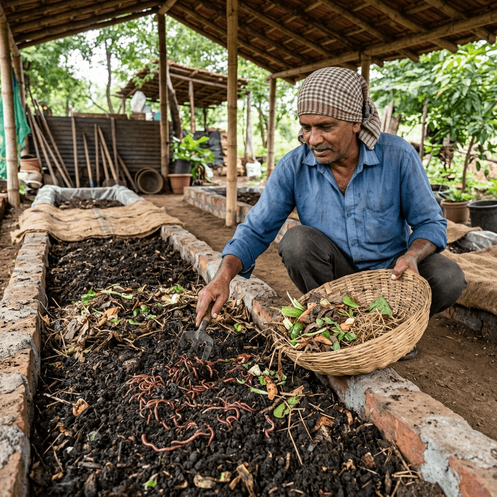 How to Make Organic Vermicompost Bio Fertilizer: Full Process