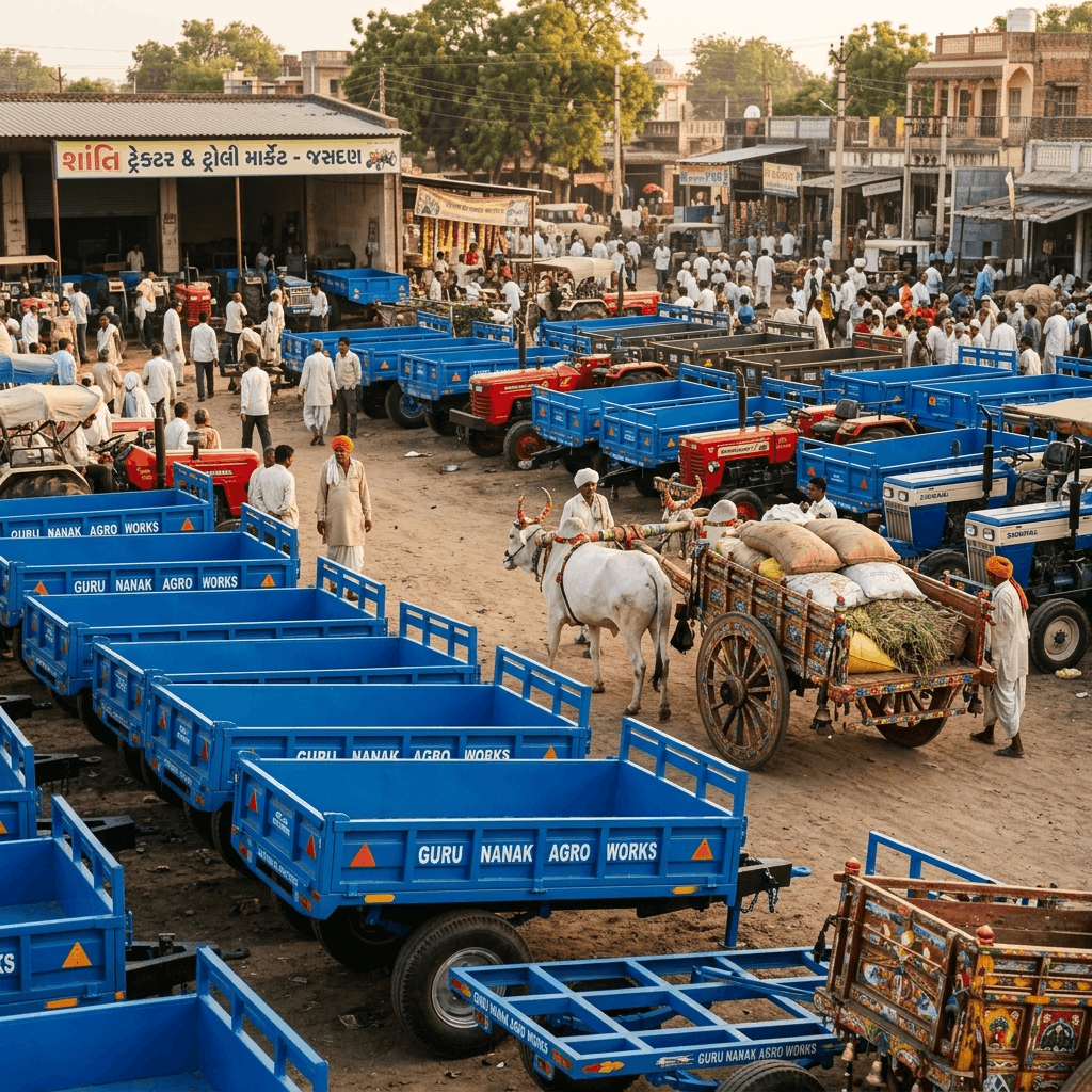 Jasdan Agricultural Market: Tractor Trolley & Bullock Cart Buying Guide