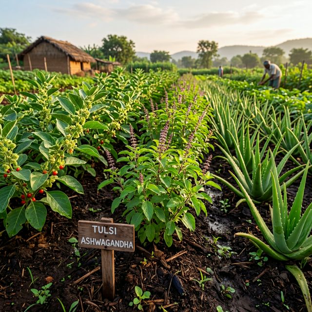 Boost High-Value Ayurvedic Herbs with Mitti Gold Organic Vermicompost