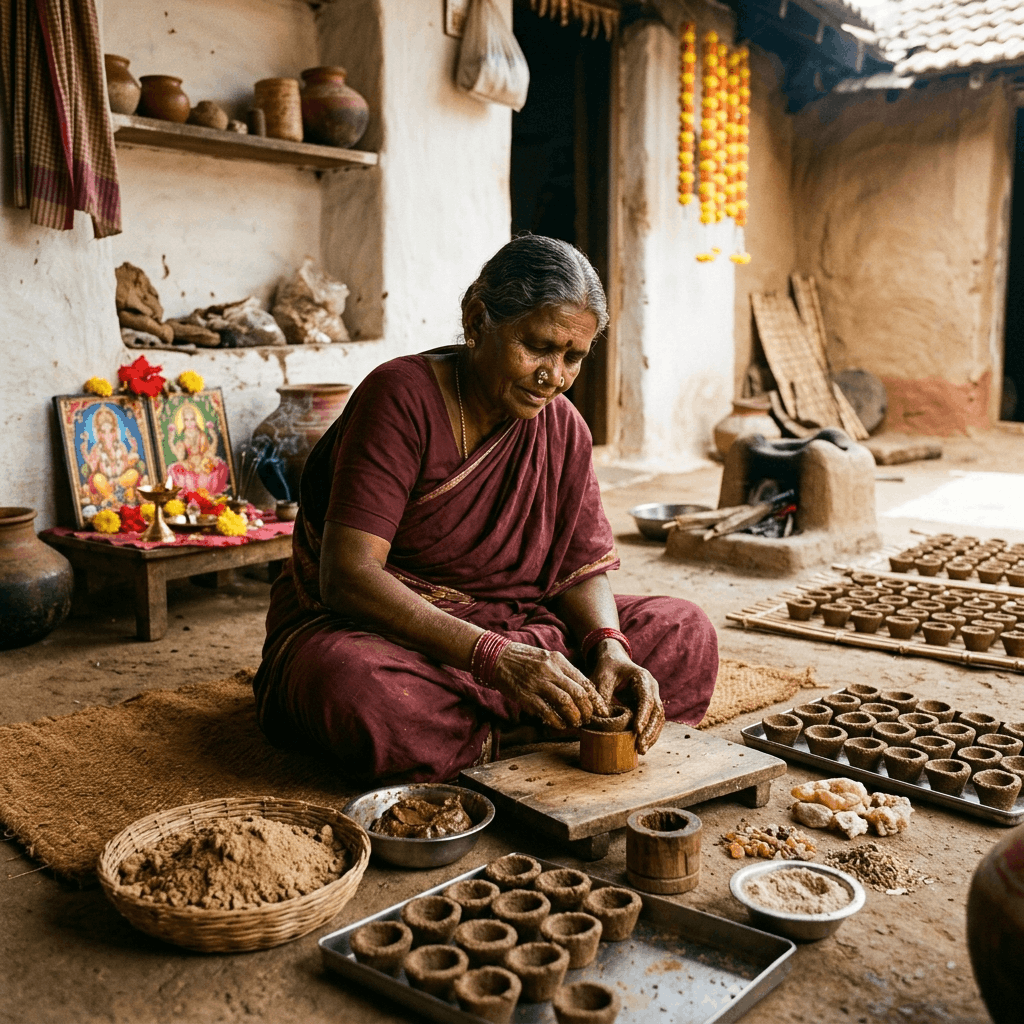 Why Premium Cow Dung Powder is the Best Base for Organic Sambrani & Agarbatti
