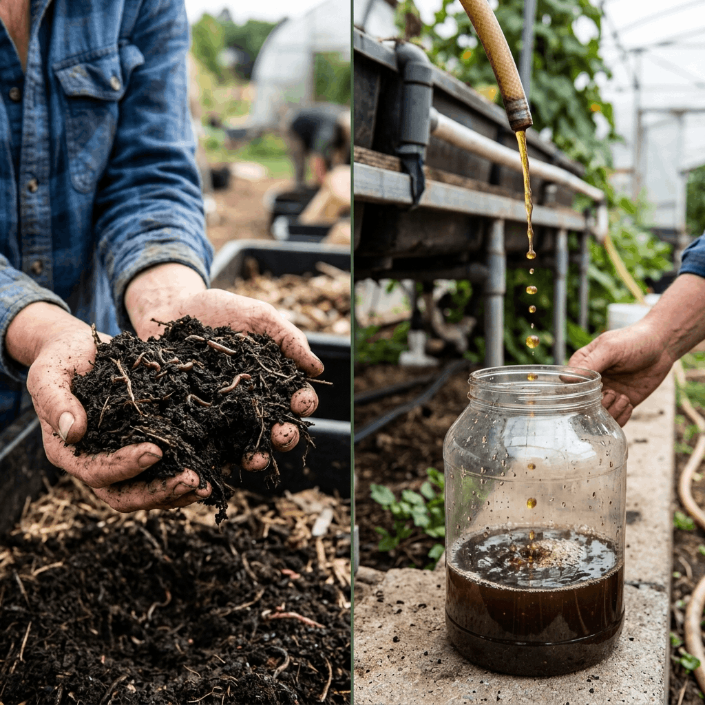 Solid Vermicompost vs. Vermiwash: The Ultimate Guide to Choosing the Best Organic Amendment for Your Crops