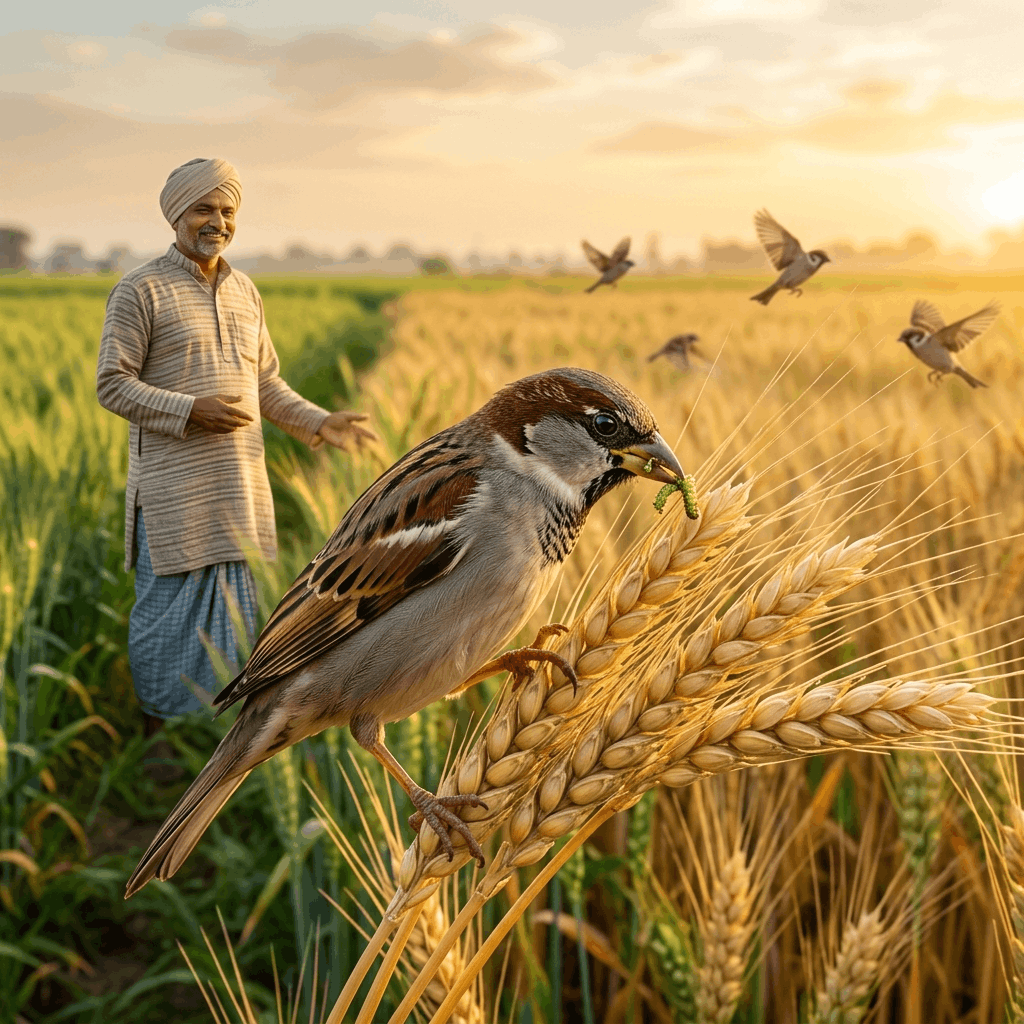 The Farmer's Feathered Ally: Why the Sparrow is Crucial for High Crop Yields