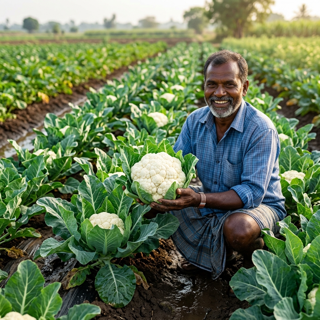 How to Use Vermi Wash in Cauliflower for Pure Snowy-White Heads