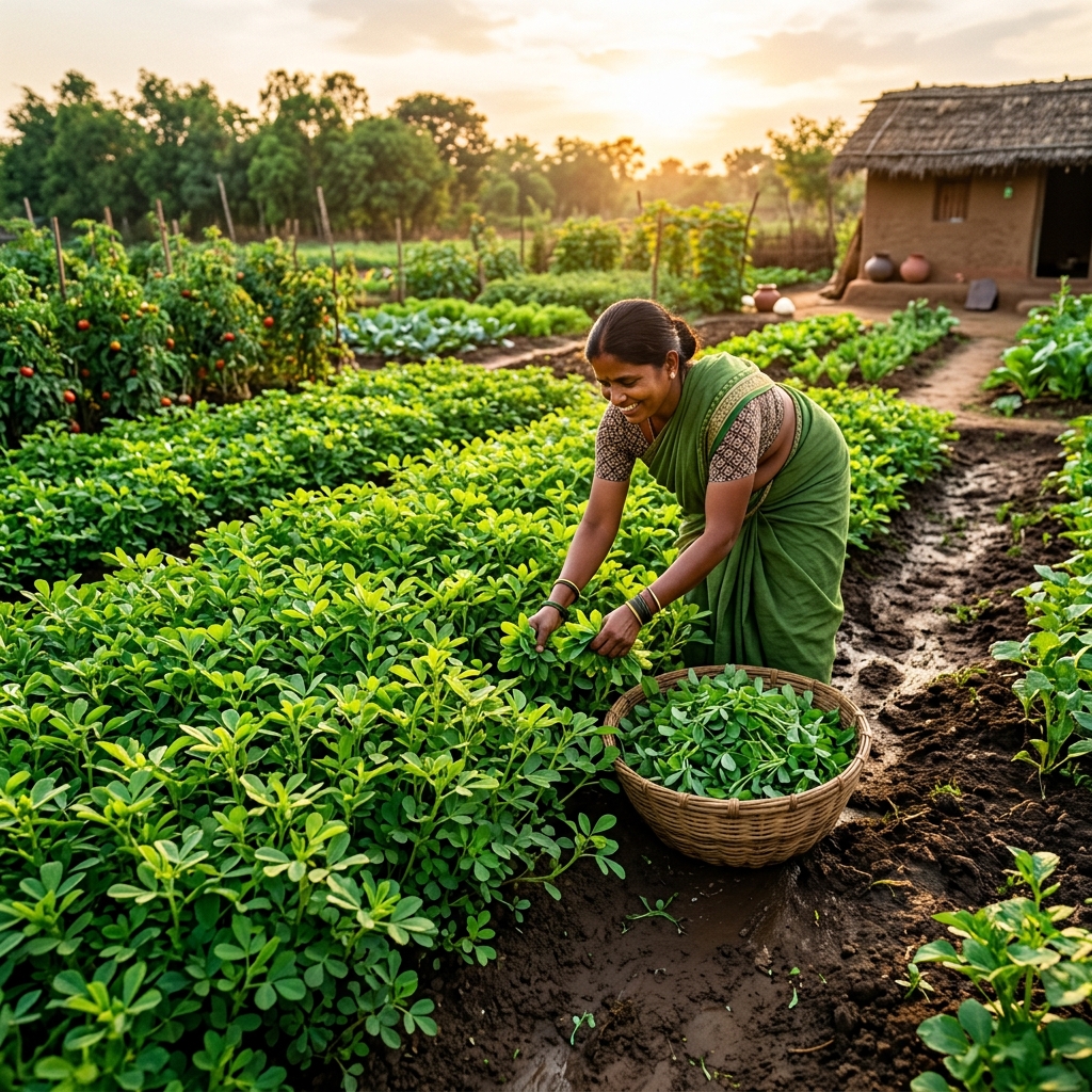 How to Use Vermi Wash in Fenugreek (Methi) for Lush Green Harvests