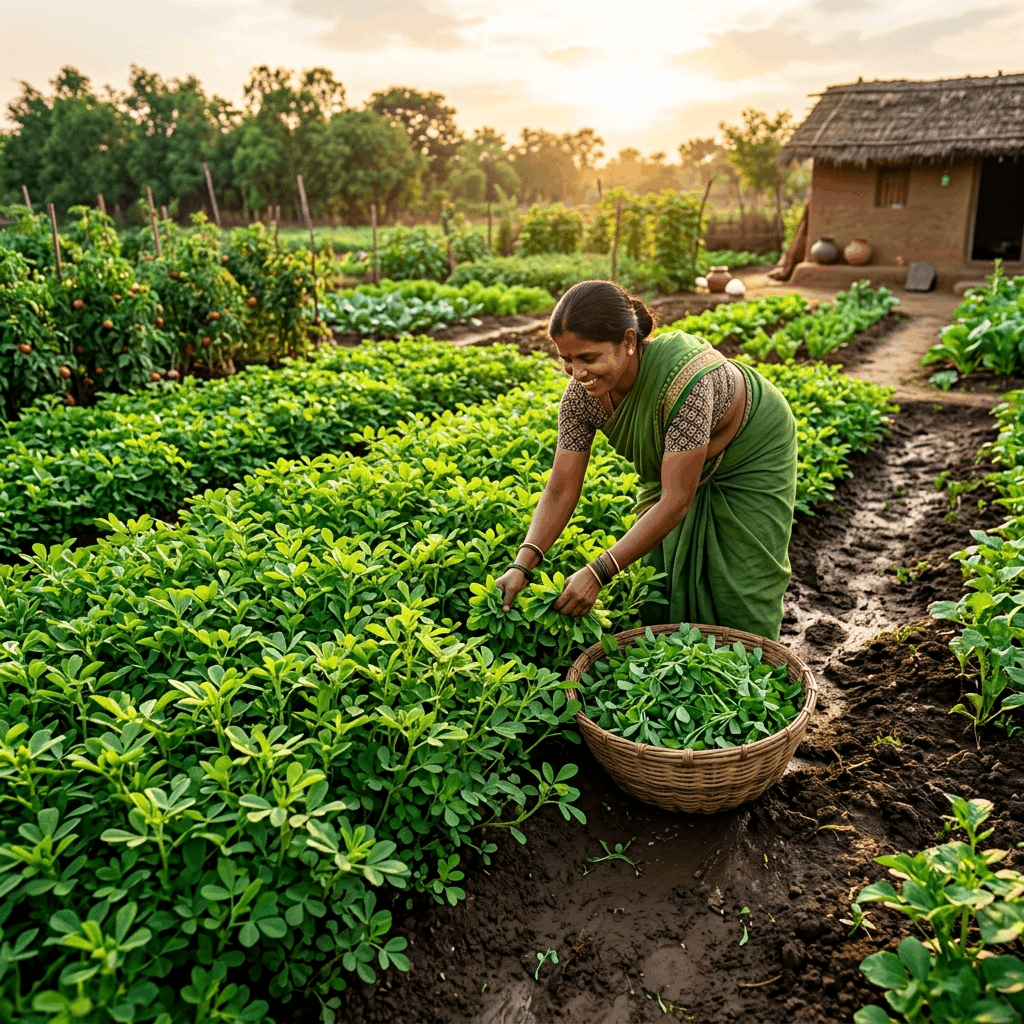 How to Use Vermi Wash in Fenugreek (Methi) for Lush Green Harvests