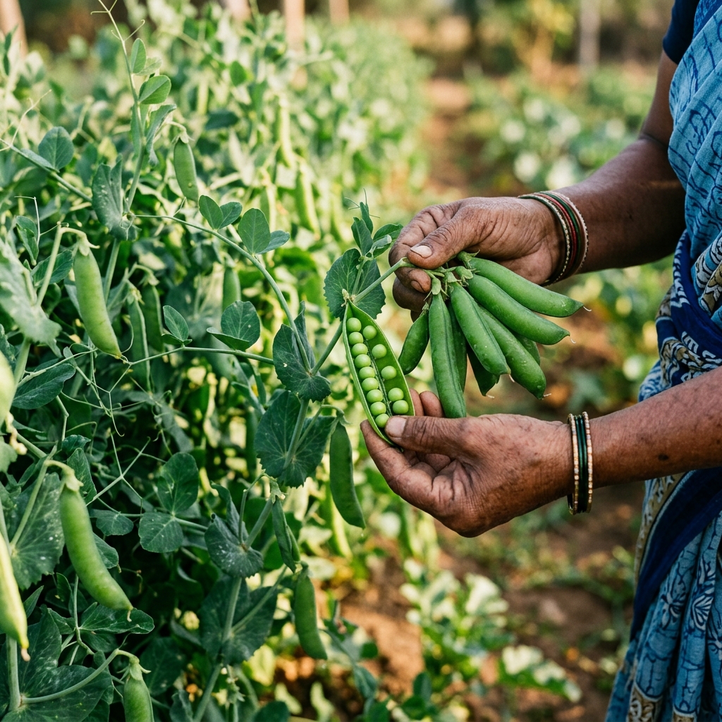 How to Use Vermi Wash in Peas (Matar) for Sweet & Jumbo Pods