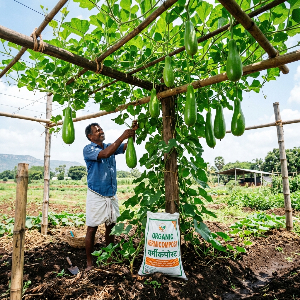 How to Use Vermicompost in Calabash Farming