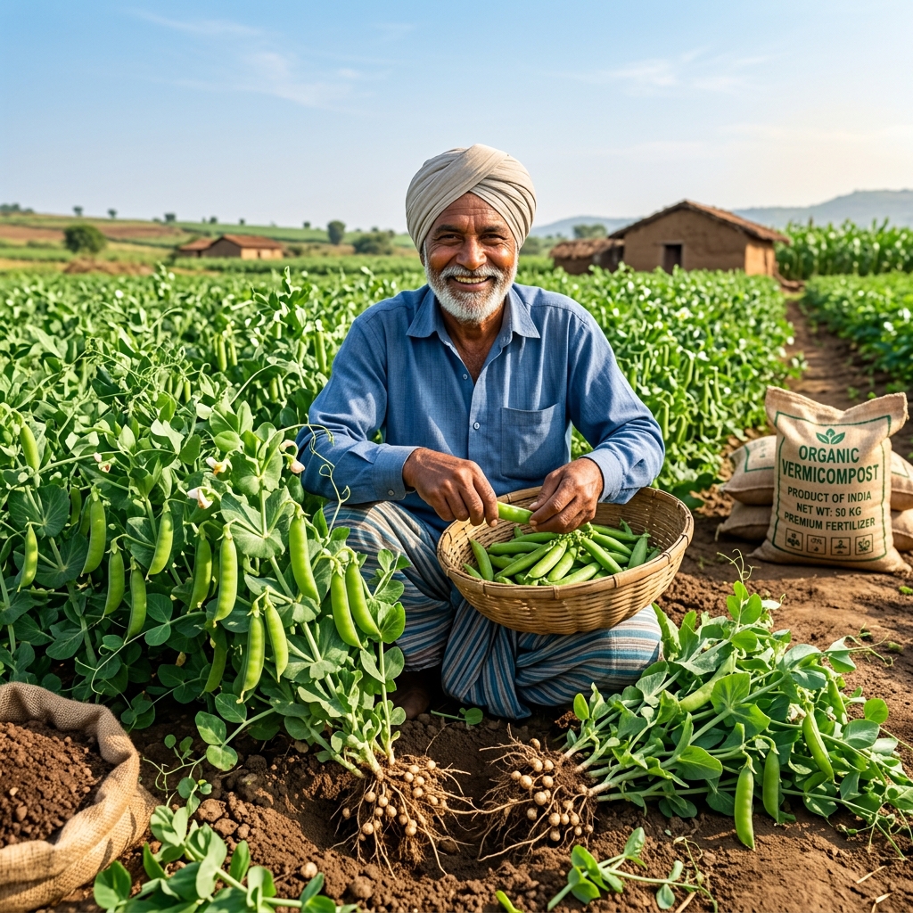 How to Use Vermicompost in Pea Farming