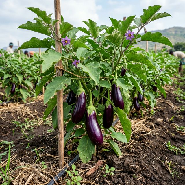 How to Use Vermicompost in Brinjal (Eggplant) Farming