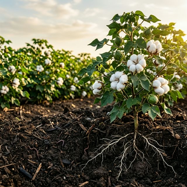 Vermicompost use in Cotton Farming