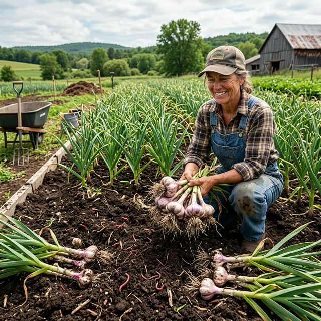 How to Use Vermicompost to Increase Garlic Bulb Size and Yield