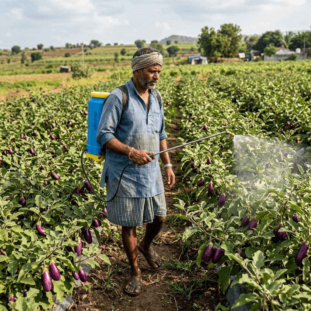 How to Use Vermiwash in Brinjal Farming
