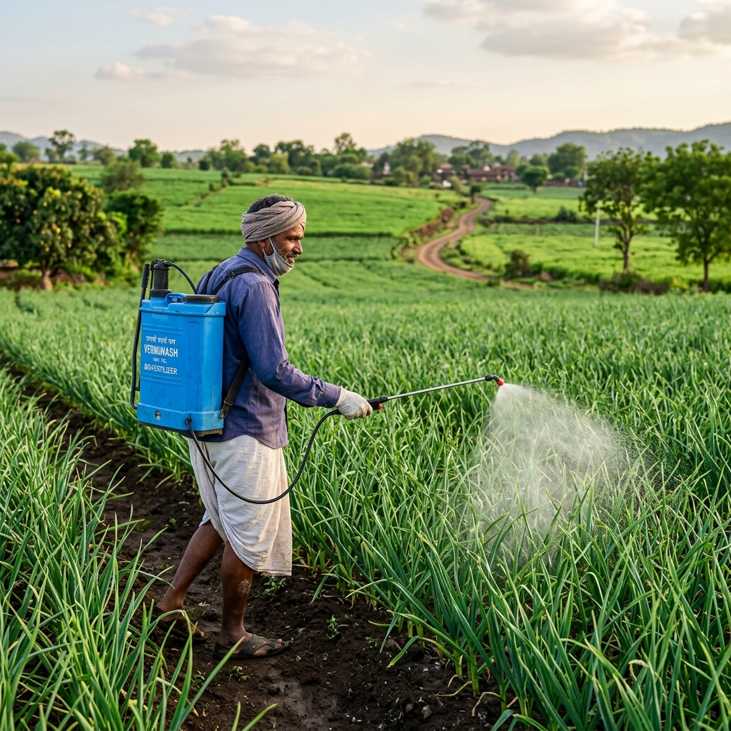How to Use Vermiwash in Garlic Farming