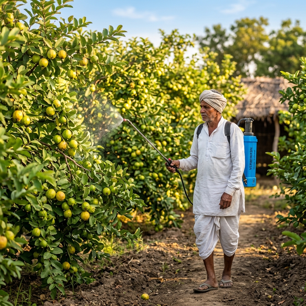 How to Use Vermiwash in Guava Orchards