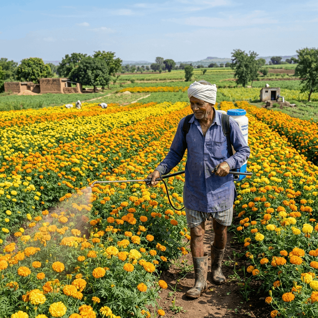 How to Use Vermiwash in Marigold Farming