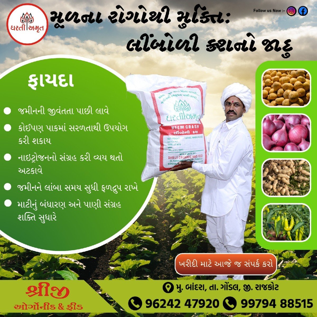 ધરતી અમૃત 🍀લીંબોળી ક્રશ 🍀